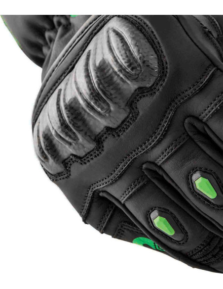 Gants moto RST S1 - Noir Vert fluo