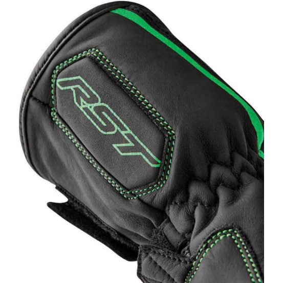 Gants moto RST S1 - Noir Vert fluo