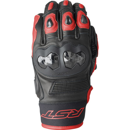 Gants moto courts RST Freestyle 3 D3O - Noir Rouge