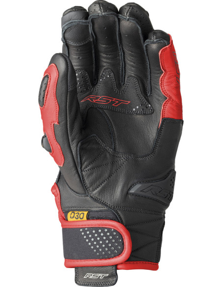 Gants moto courts RST Freestyle 3 D3O - Noir Rouge