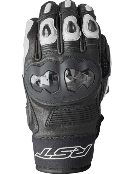 Gants moto courts RST Freestyle 3 D3O - Noir Blanc