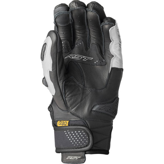 Gants moto courts RST Freestyle 3 D3O - Noir Blanc