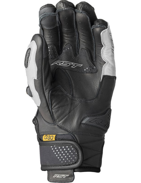 Gants moto courts RST Freestyle 3 D3O - Noir Blanc