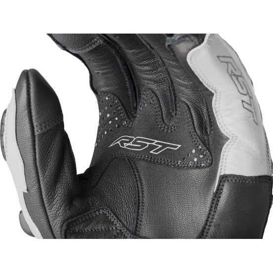 Gants moto courts RST Freestyle 3 D3O - Noir Blanc