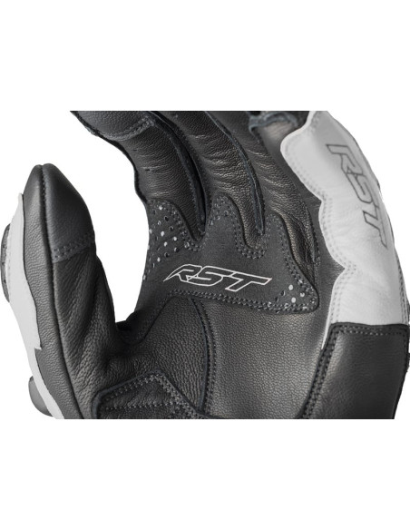 Gants moto courts RST Freestyle 3 D3O - Noir Blanc