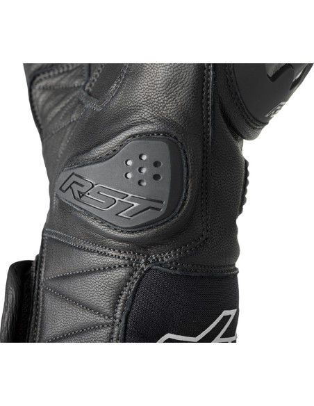 Gants moto courts RST Freestyle 3 D3O - Noir Blanc