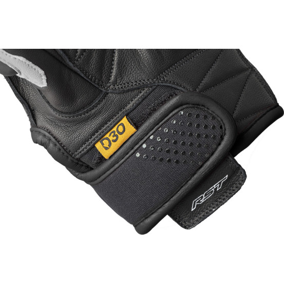 Gants moto courts RST Freestyle 3 D3O - Noir Blanc