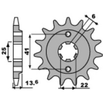 Pignon Acier PBR HONDA 600 XL V Transalp 1987-88, VT C Shadow 1988-89
