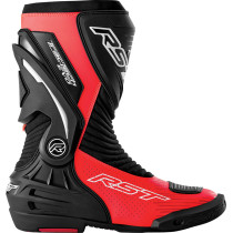 Bottes moto RST TracTech Evo D3O - Noir Rouge fluo