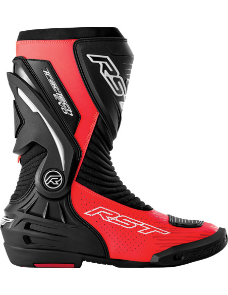 Bottes moto RST TracTech Evo D3O - Noir Rouge fluo