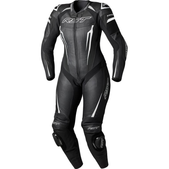 Combinaison moto cuir femme RST TracTech Evo D3O - Noir Blanc