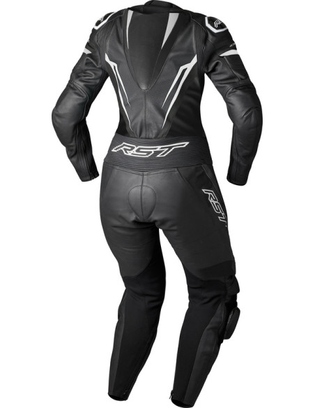 Combinaison moto cuir femme RST TracTech Evo D3O - Noir Blanc