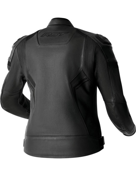 Blouson moto cuir femme RST S1 D3O - Noir