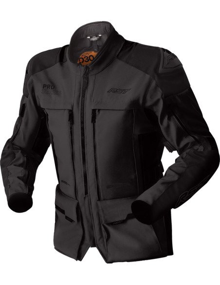 Veste moto textile femme RST Pro Series Adventure D3O - Noir