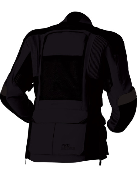 Veste moto textile femme RST Pro Series Adventure D3O - Noir