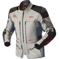 Veste moto textile femme RST Pro Series Adventure D3O - Argent Bleu