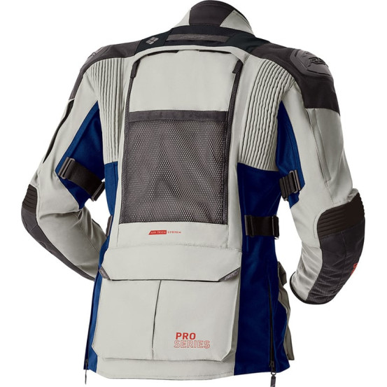 Veste moto textile femme RST Pro Series Adventure D3O - Argent Bleu