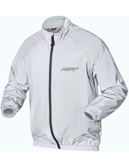 Veste de pluie moto RST Night Rider Waterproof - Argent