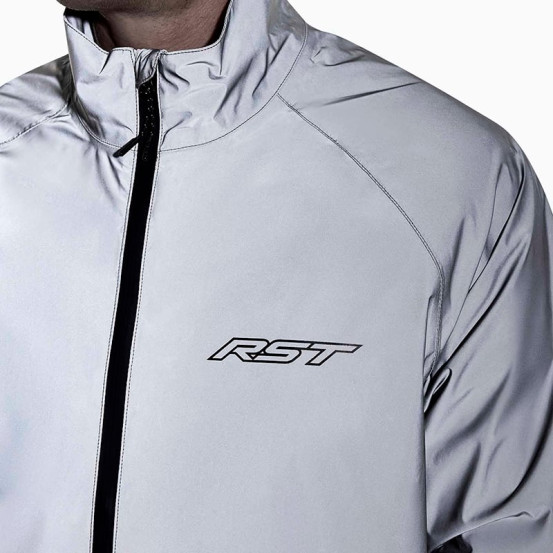 Veste de pluie moto RST Night Rider Waterproof - Argent
