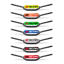 Guidon motocross supercross SCAR S2 Bas Noir 22.2mm