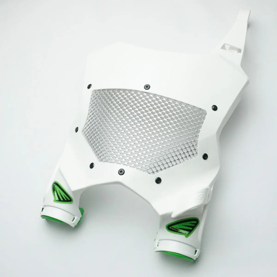 Plaque avant Blanc Cycra Stadium Vented Kawasaki KX-F
