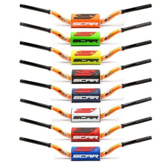 Guidon 28,6mm sans barre SCAR O² Color McGrath/Short KTM 2016-2026 Orange