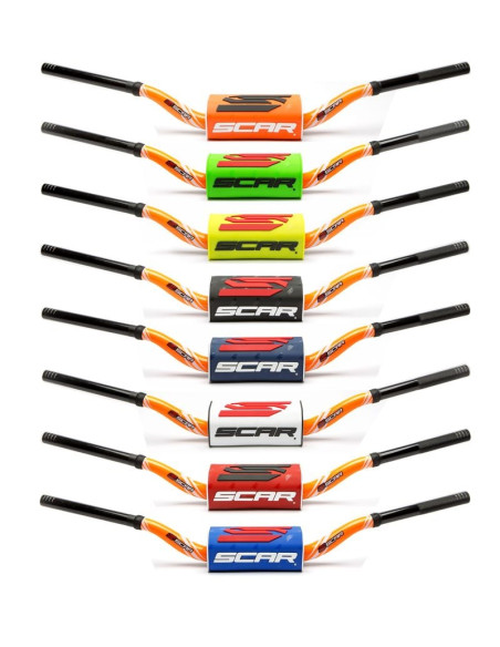 Guidon 28,6mm sans barre SCAR O² Color McGrath/Short KTM 2016-2026 Orange