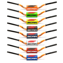 Guidon sans barre 28,6mm SCAR O² Color Villopto / Stewart Orange - Mousse au choix