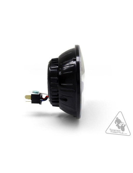 Phare DENALI M5 LED diamètre 145mm - Noir/Chrome