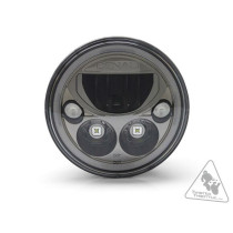 Phare DENALI M7 LED diamètre 177mm - Noir/Chrome