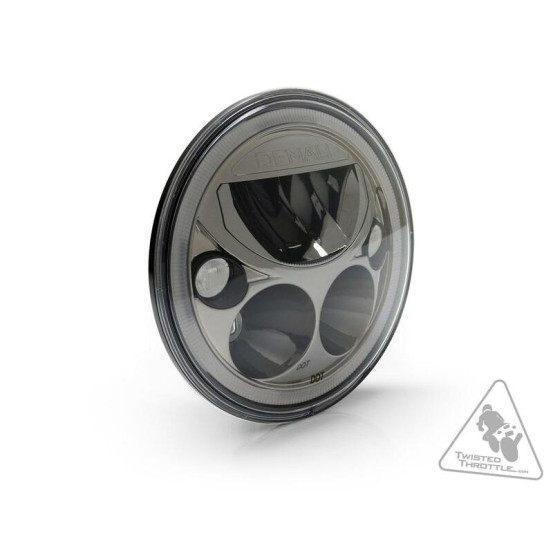 Phare DENALI M7 LED diamètre 177mm - Noir/Chrome