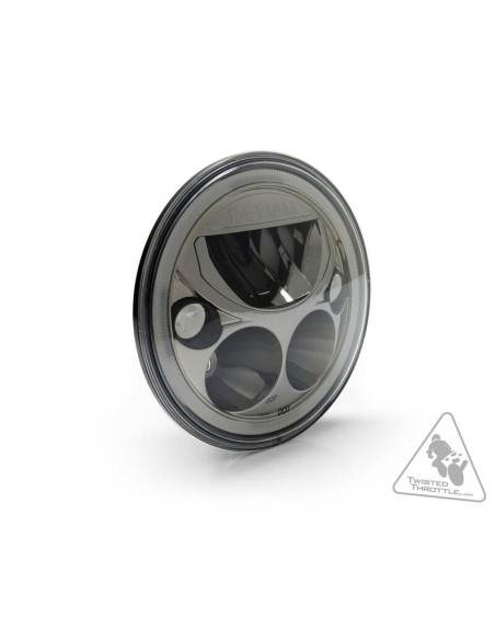 Phare DENALI M7 LED diamètre 177mm - Noir/Chrome
