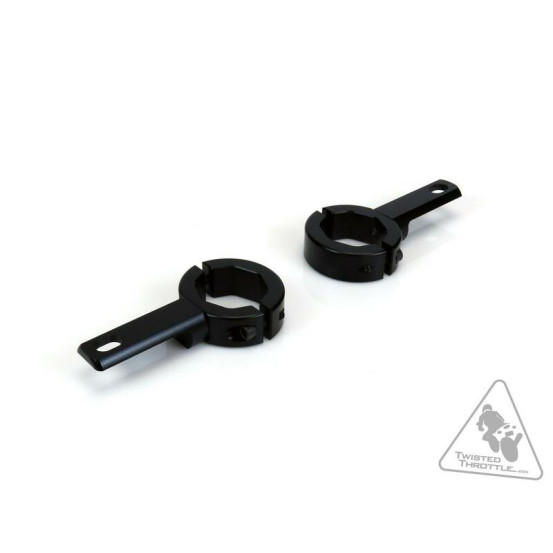 Supports feux additionnels DENALI sur fixation de 32-38mm - Noir