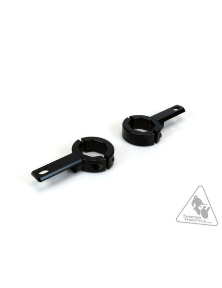 Supports feux additionnels DENALI sur fixation de 32-38mm - Noir