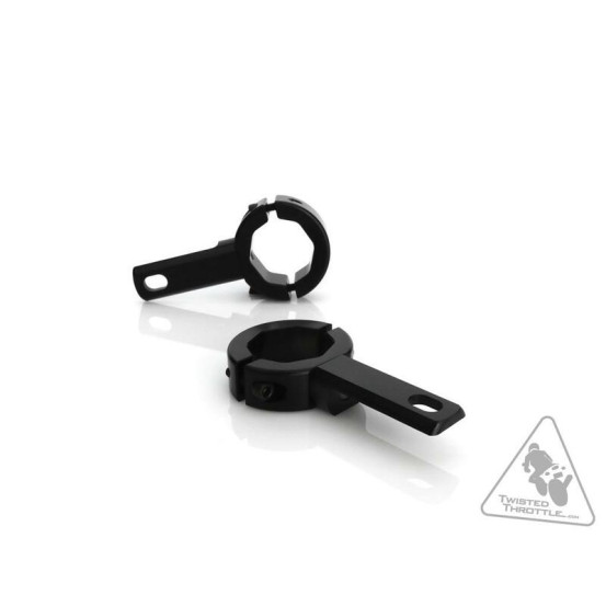 Supports feux additionnels DENALI sur fixation de 32-38mm - Noir