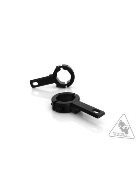Supports feux additionnels DENALI sur fixation de 32-38mm - Noir