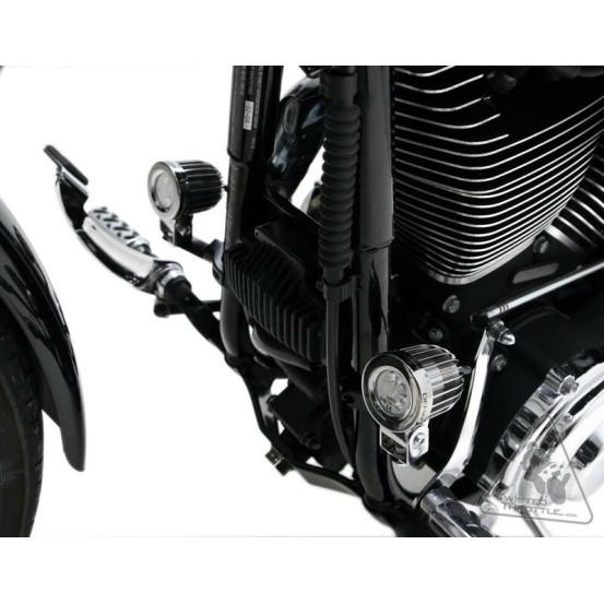 Supports feux additionnels DENALI sur fixation de 32-38mm - Noir