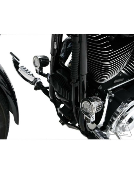 Supports feux additionnels DENALI sur fixation de 32-38mm - Noir