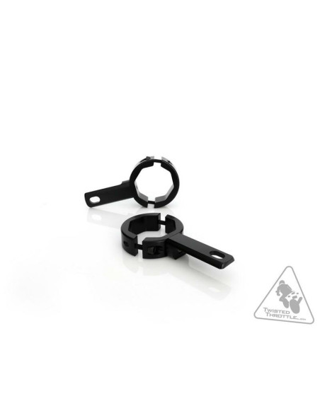 Supports feux additionnels DENALI sur tubes de fourche standard 39-49mm