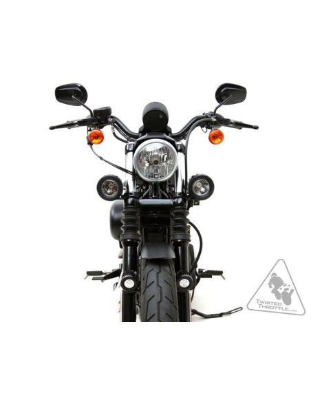 Supports feux additionnels DENALI sur tubes de fourche standard 39-49mm
