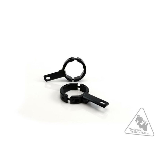 Supports feux additionnels DENALI sur tubes de fourche 50-60mm