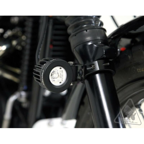 Supports feux additionnels DENALI sur tubes de fourche 50-60mm