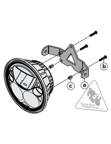 Supports phare DENALI M5 - Yamaha