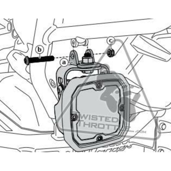 Supports feux additionnels DENALI Crash Bar - BMW