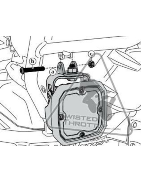 Supports feux additionnels DENALI Crash Bar - BMW