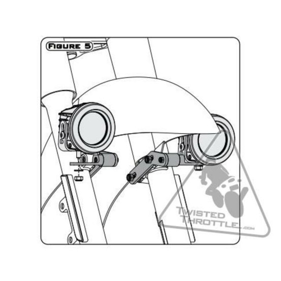 Support feux additionnels DENALI - Kawasaki Vulcan - Yamaha Star Cruisers