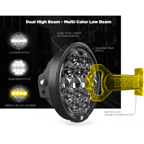 Phare DENALI D14 DESTROYER - Harley-Davidson STREET GLIDE 2014–2023