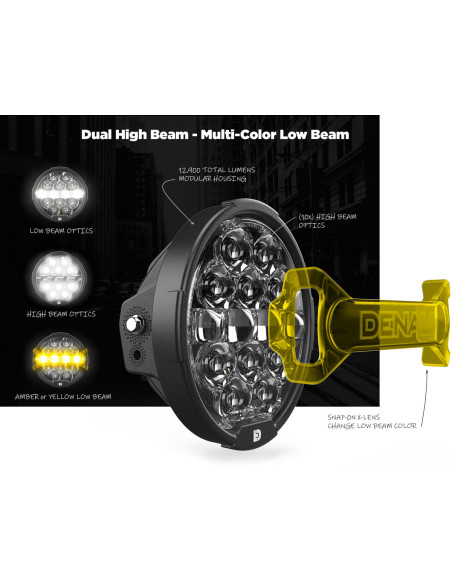 Phare DENALI D14 DESTROYER - Harley-Davidson STREET GLIDE 2014–2023