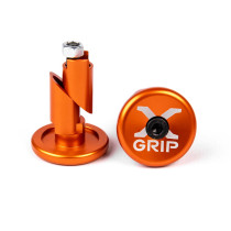 Embout de guidon aluminium X-GRIP Orange 12-16mm