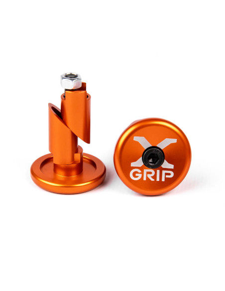 Embout de guidon aluminium X-GRIP Orange 12-16mm
